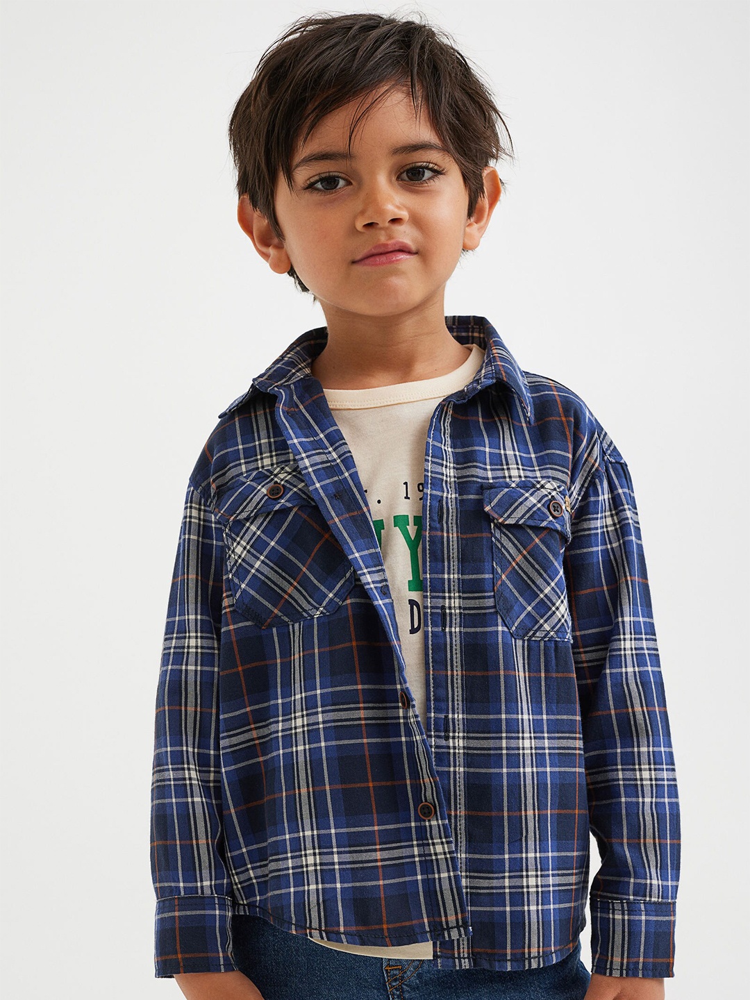 

H&M Boys Blue Twill Shirt
