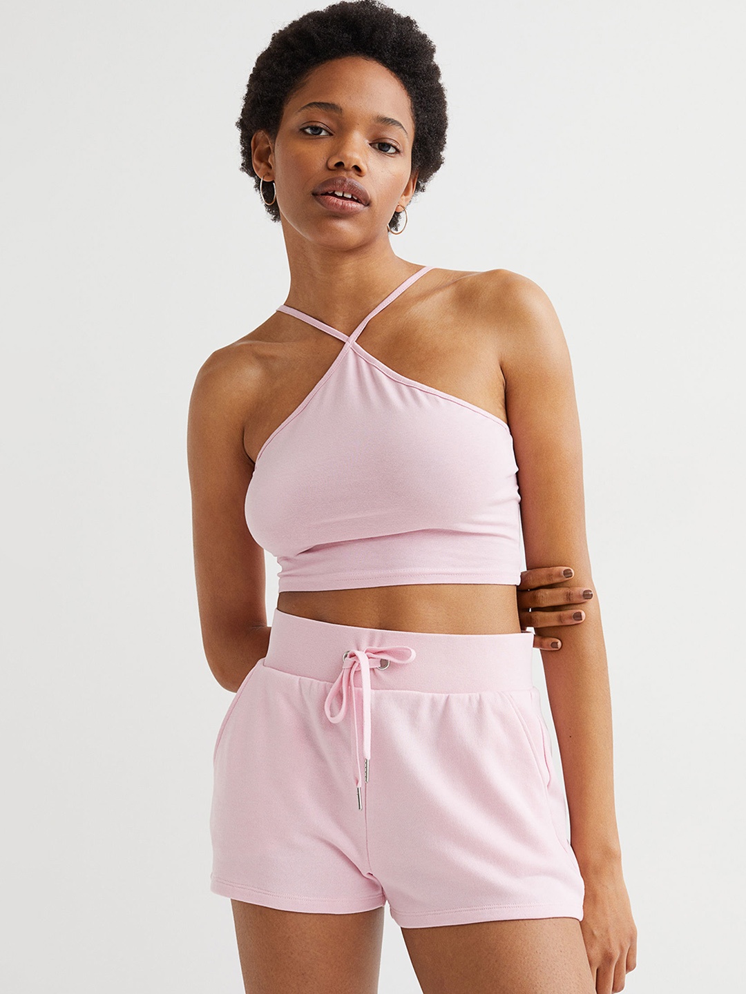 

H&M Women Pink Sweatshorts