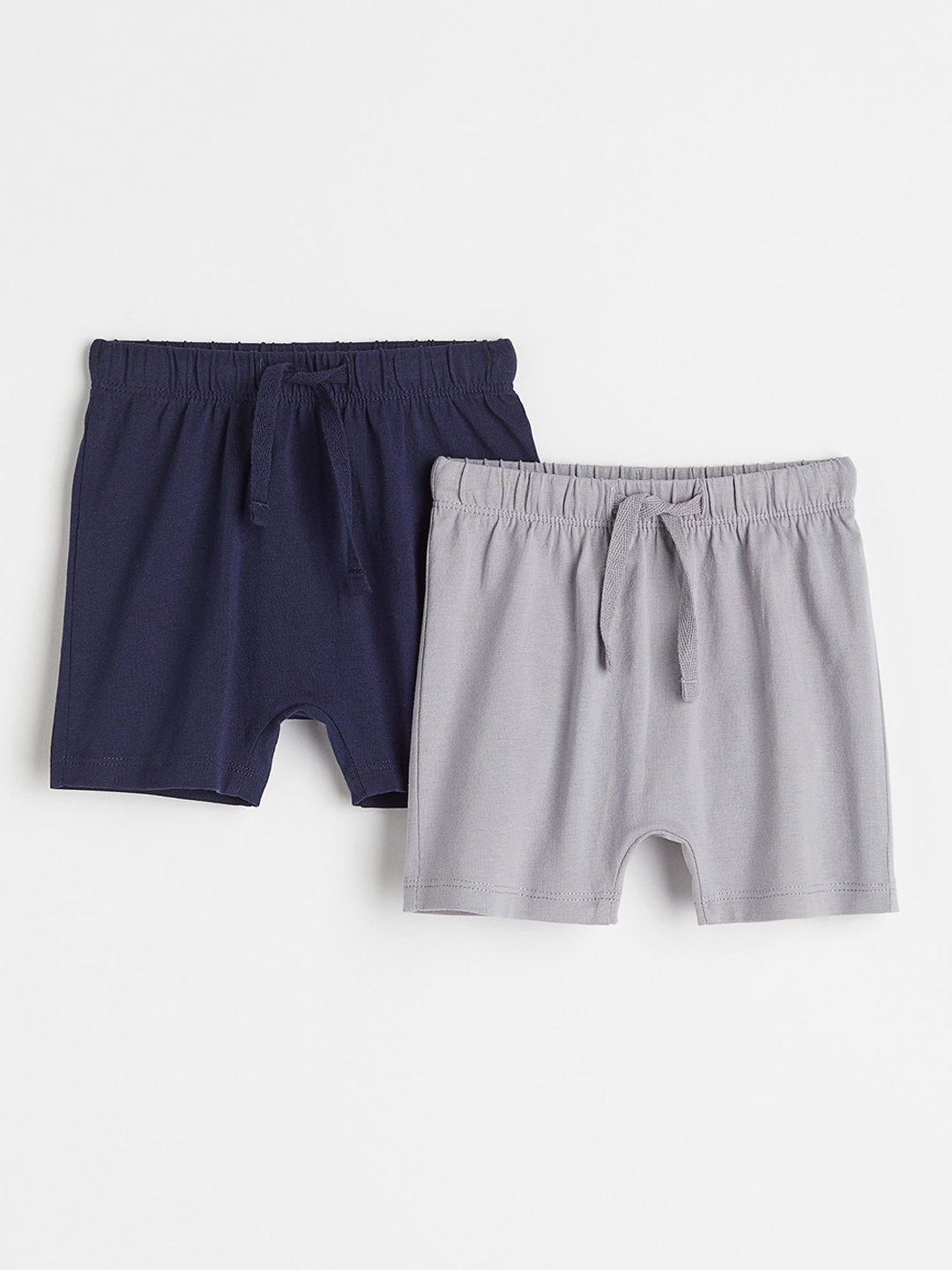 

H&M Boys Navy Blue & Grey 2-Pack Cotton Shorts