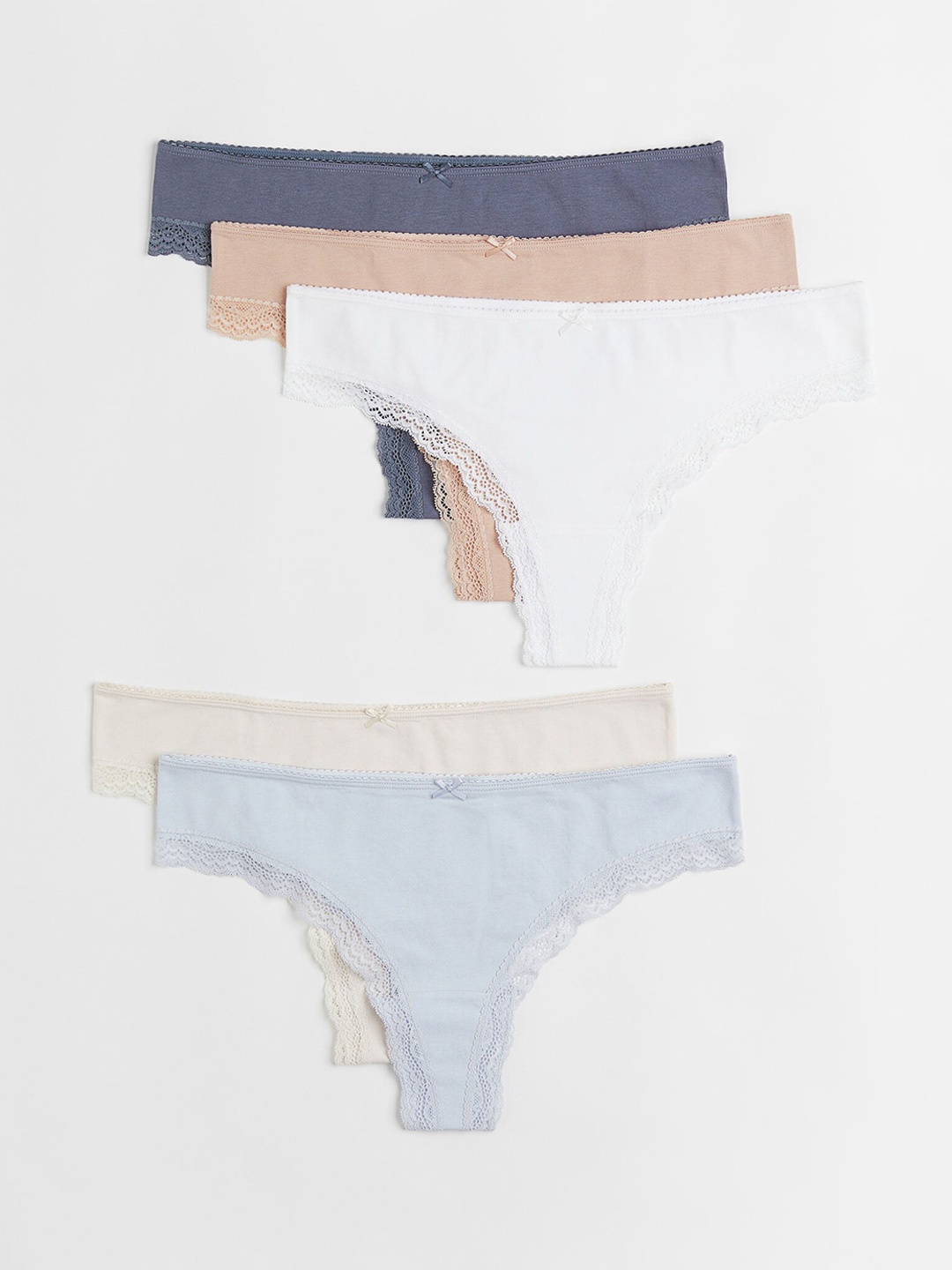 

H&M Women 5-pack Brazilian briefs, Beige