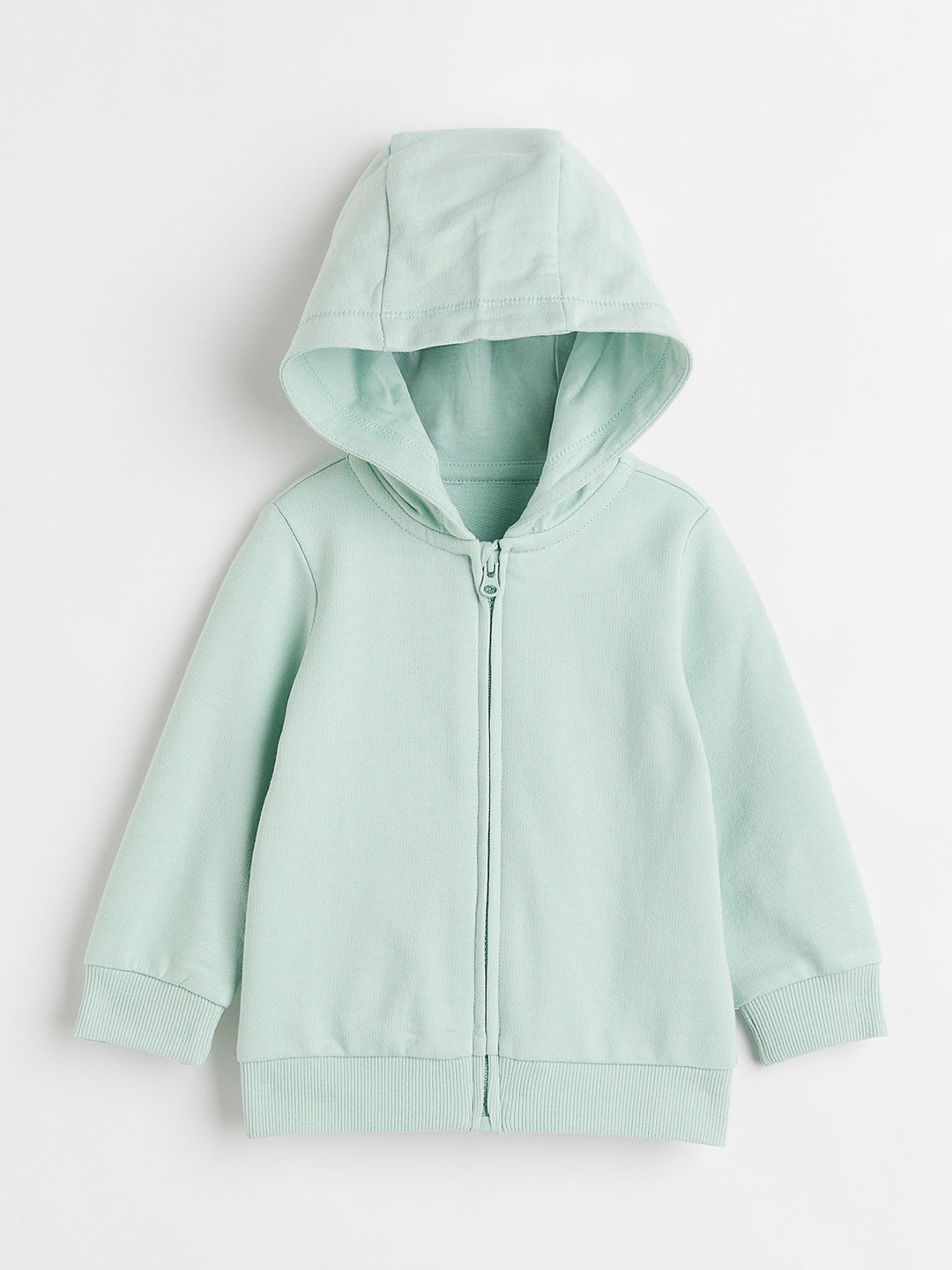 

H&M Boys Sea Green Zip-Through Hoodie