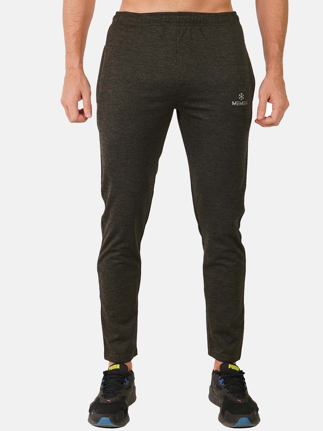 

MEMEN Men Olive Regular Fit Track Pants