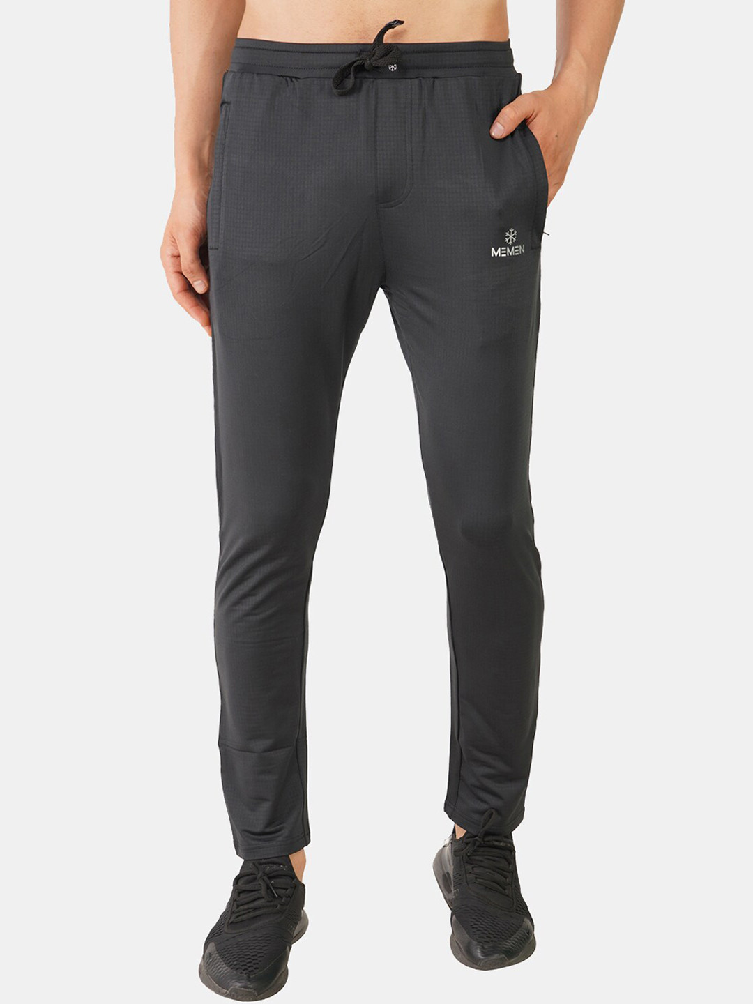 

MEMEN Men Black Solid Track Pant