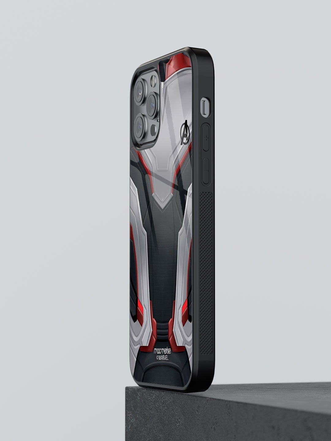 

macmerise Grey & Red Avengers Endgame Suit iPhone 13 Pro Max Back Case