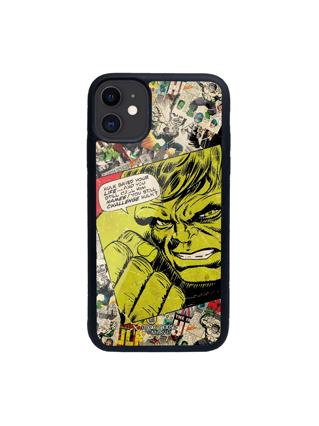 

macmerise Beige & Green Comic Hulk iPhone 11 Back Case