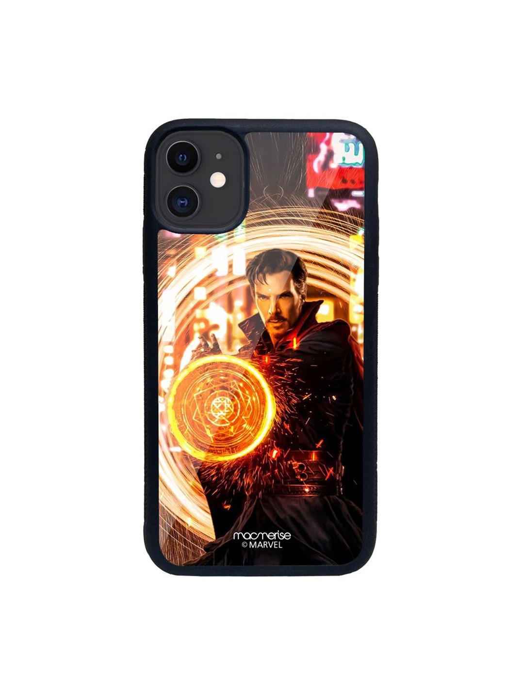 

macmerise Black & Yellow Dr Strange Opening Portal iPhone 11 Back Case