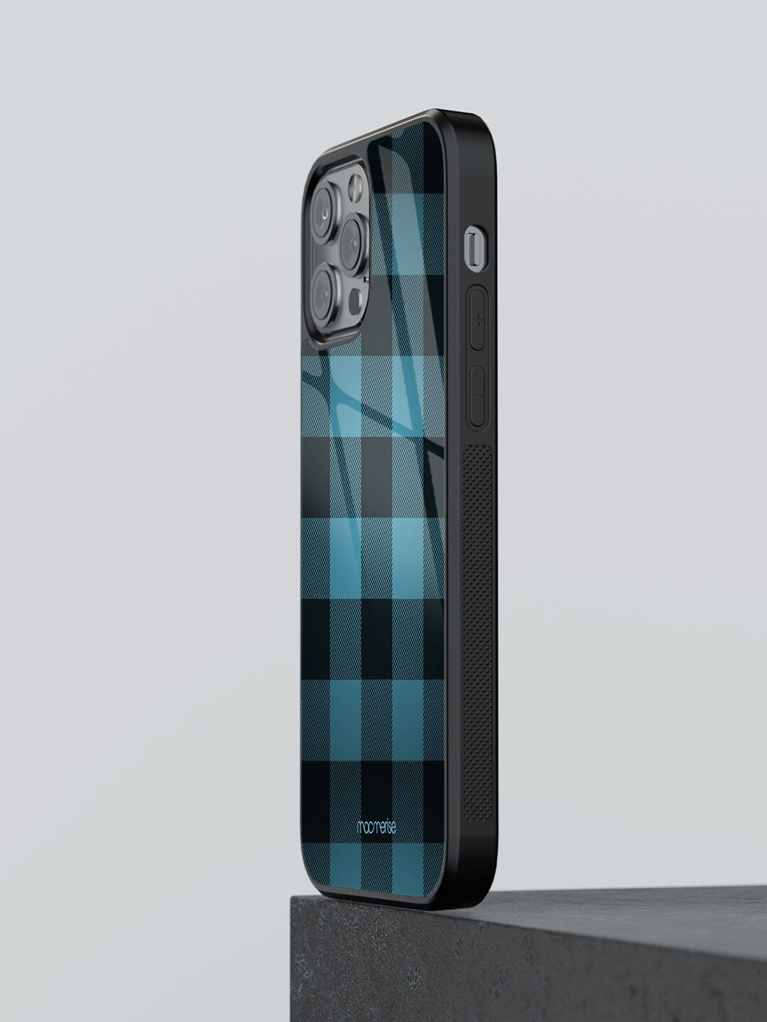 

macmerise Blue Printed Checkmate iPhone 12 Pro Back Case