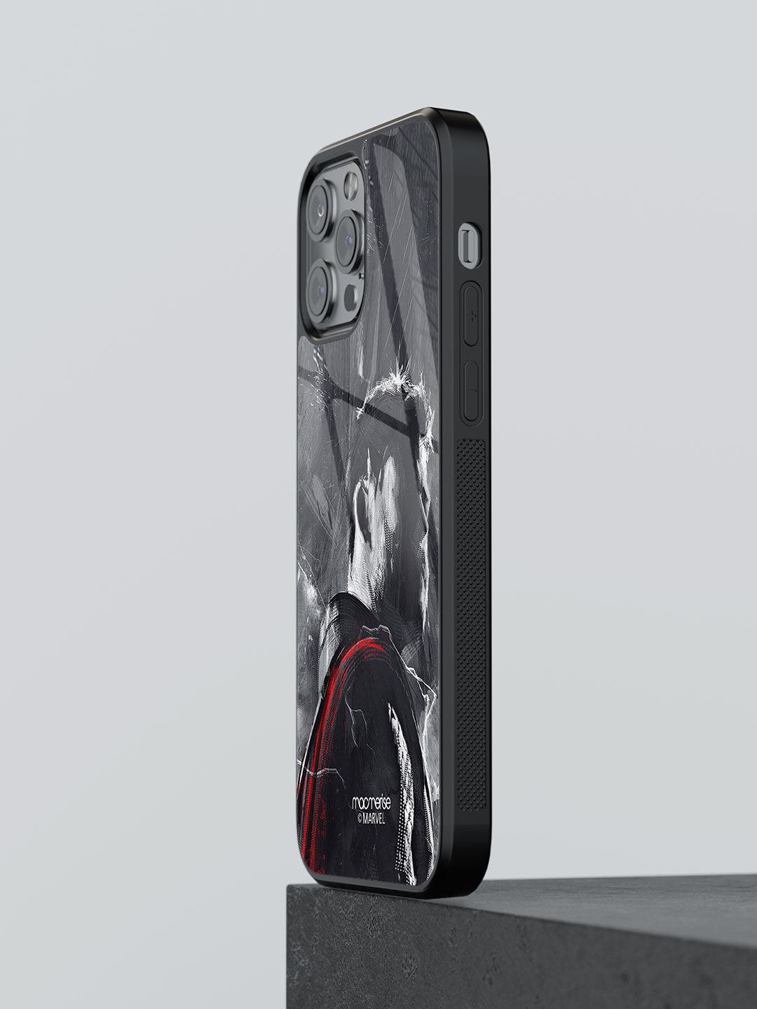 

macmerise Grey Printed Iphone 13 Pro Max Back Case