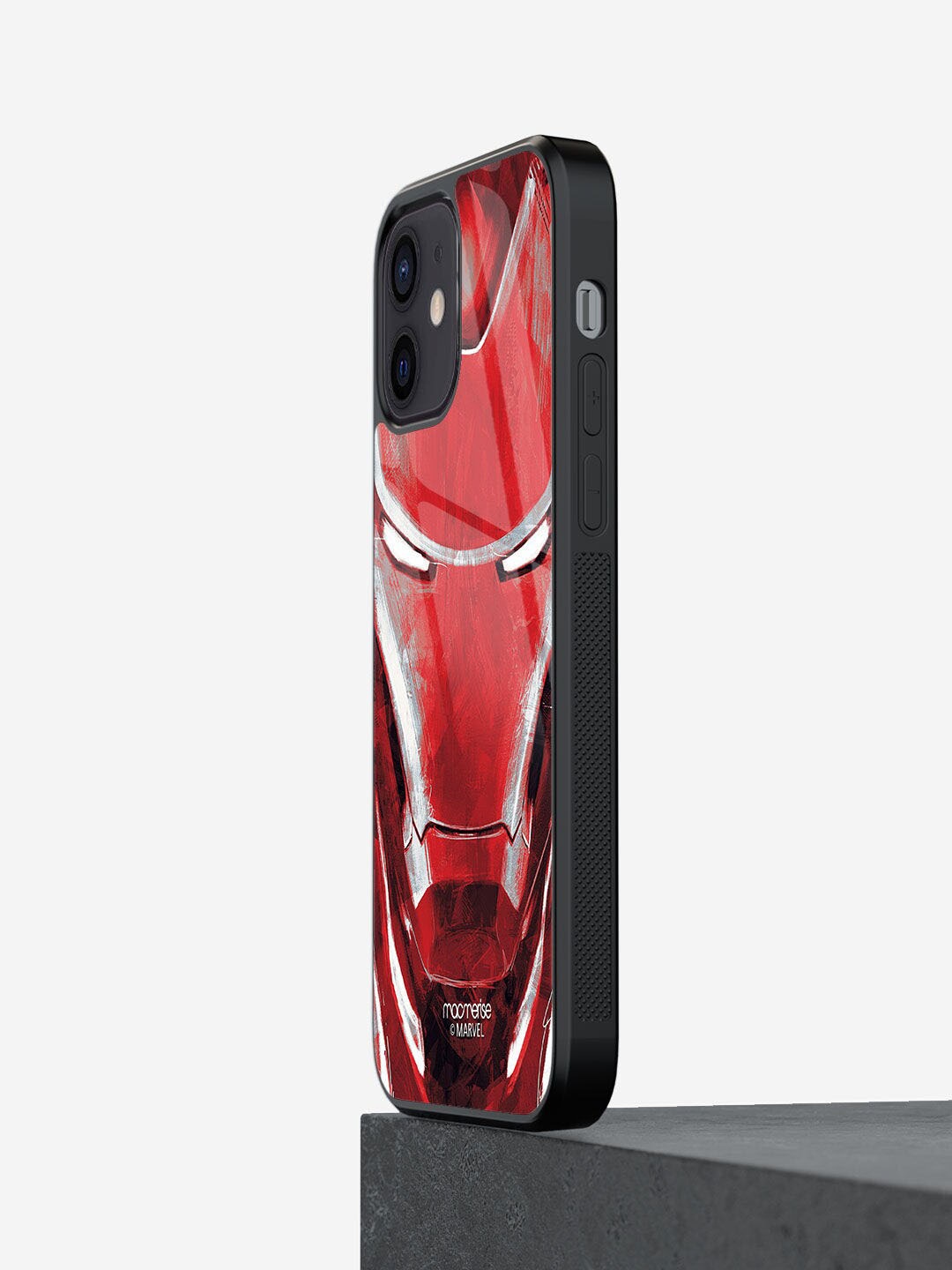 

macmerise Red Printed Art Iron man Glass iPhone 12 Back Case