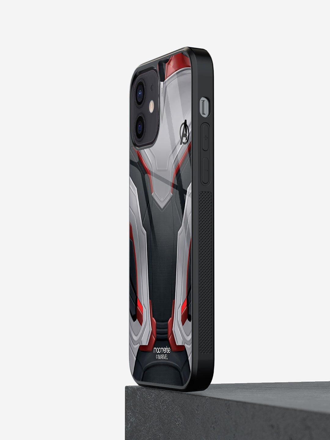 

macmerise Grey Printed Avengers Endgame Suit iPhone 12 Mini Back Case