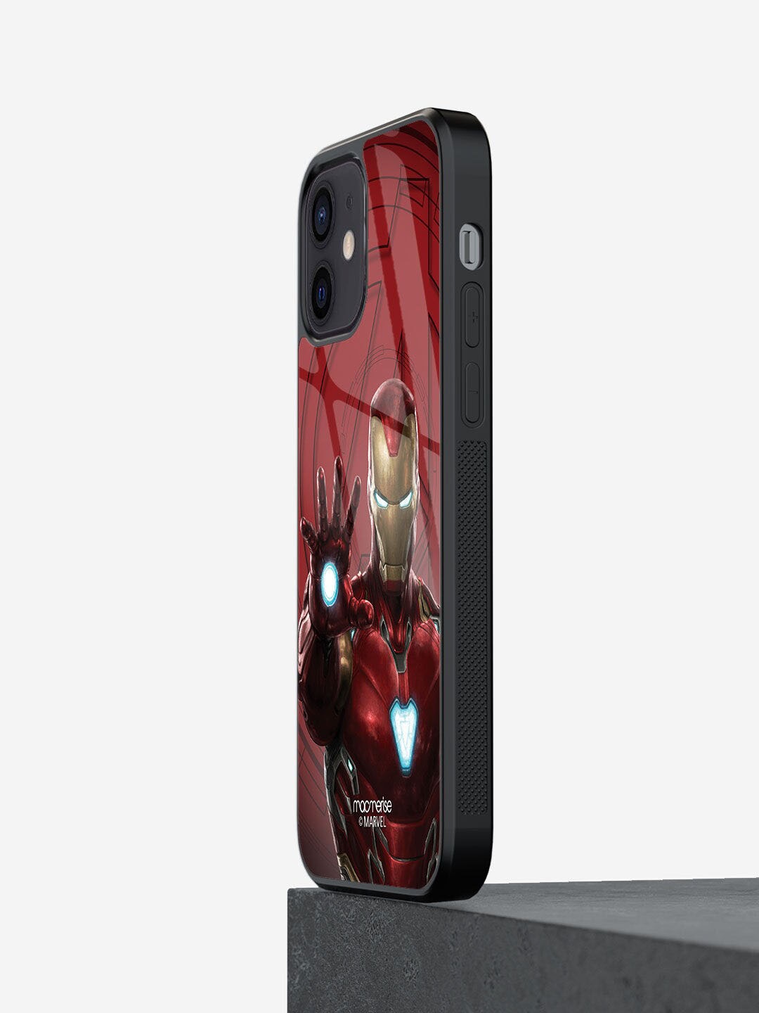 

macmerise Red Printed Iron man Mark L Armor Glass iPhone 12 Mini Back Case, Multi