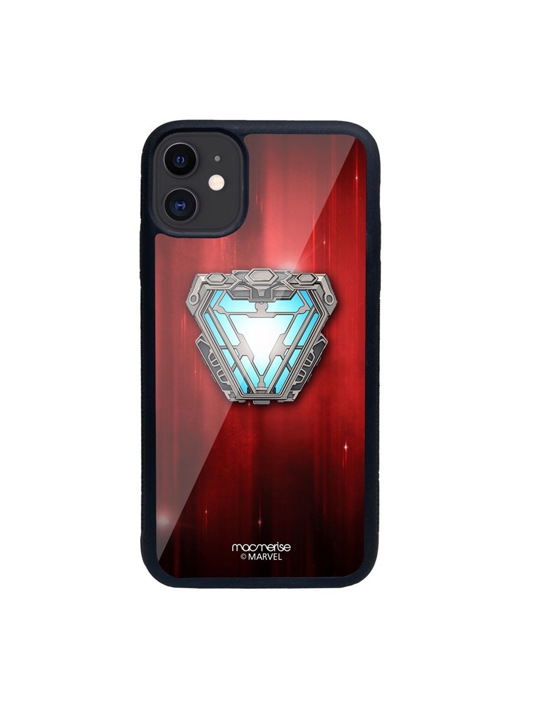 

macmerise Maroon Printed Rubberised iPhone 11 Back Case