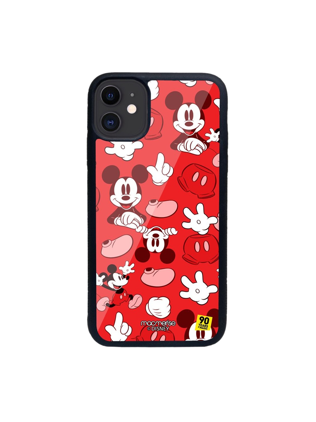 

macmerise Red & White Mickey Mouse Printed iPhone 11 Phone Cases