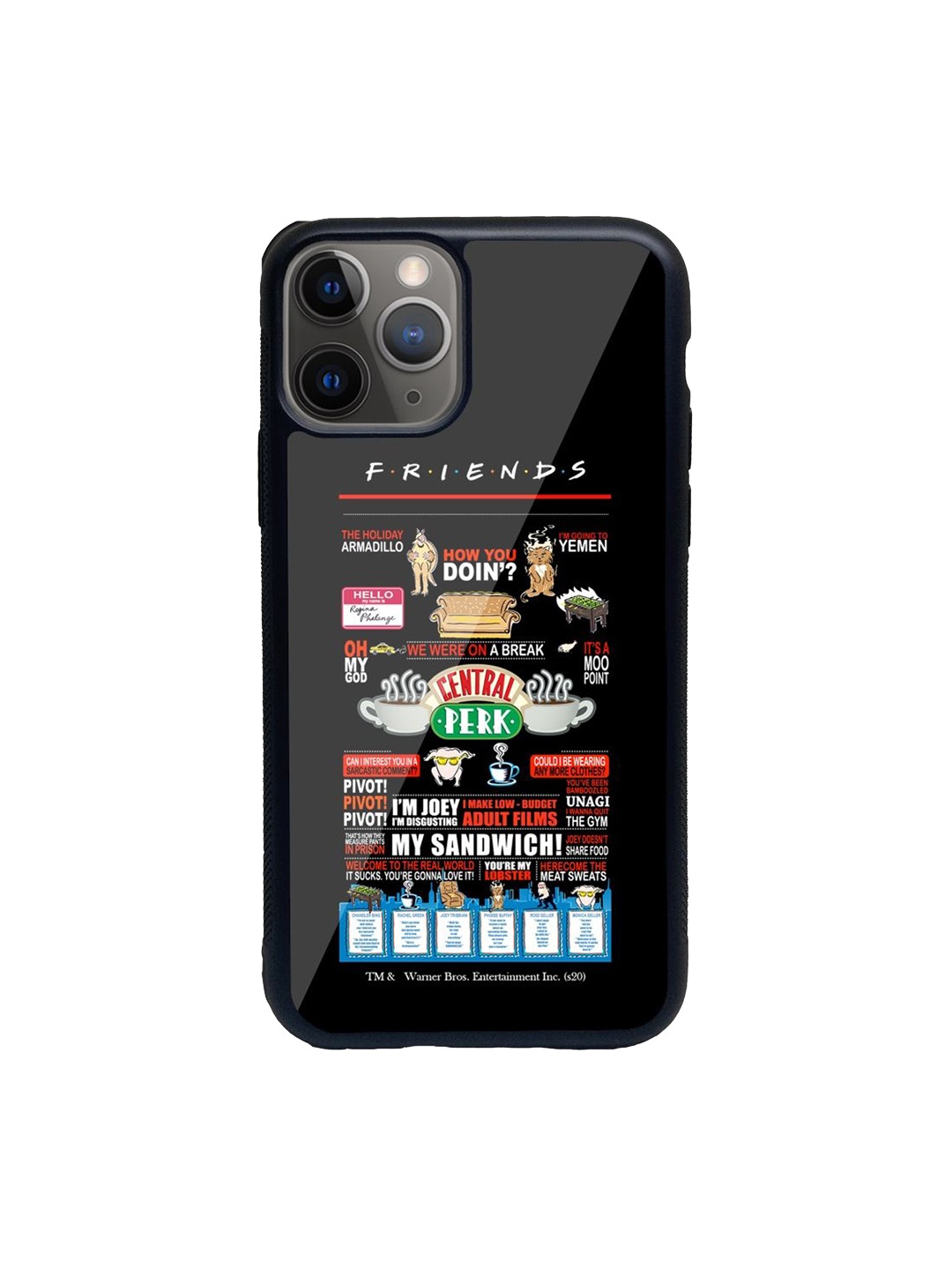 

macmerise Black & Red Friends Favorites iPhone 11 Pro Back Case