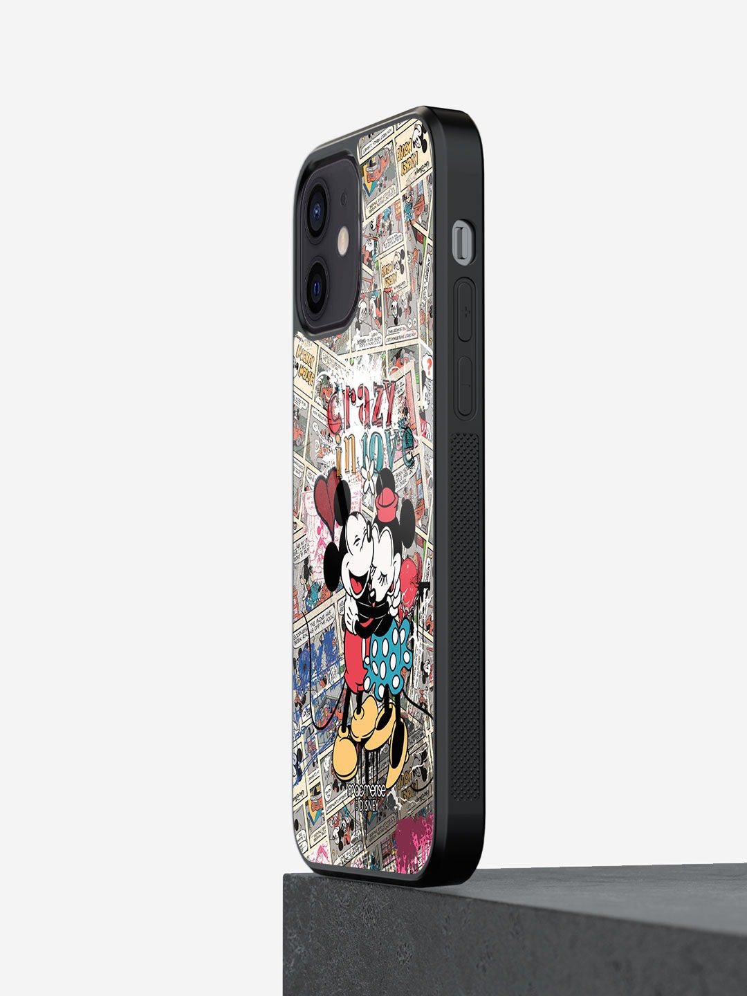 

macmerise White & Black Crazy in love iPhone 12 Back Case