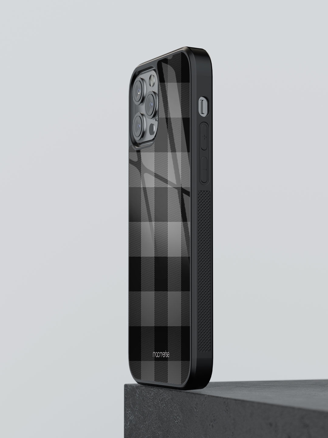 

macmerise Black & Grey Checked iPhone 12 Pro Max Phone Cases