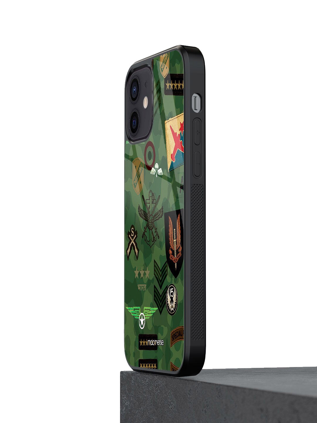 

macmerise Green Roger That Green Printed iPhone 12 Mini Glass Back Case