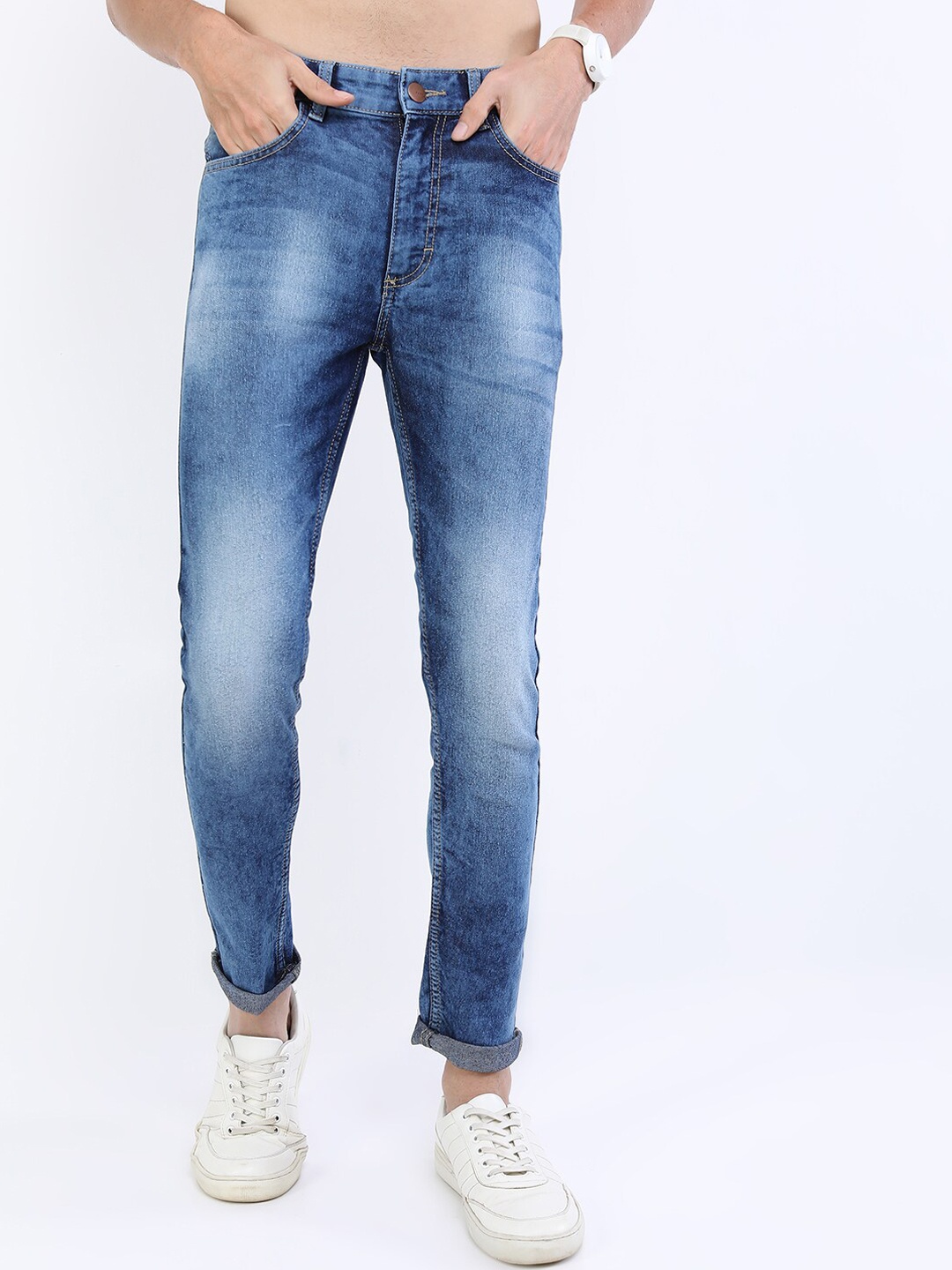 

KETCH Men Blue Skinny Fit Heavy Fade Stretchable Jeans