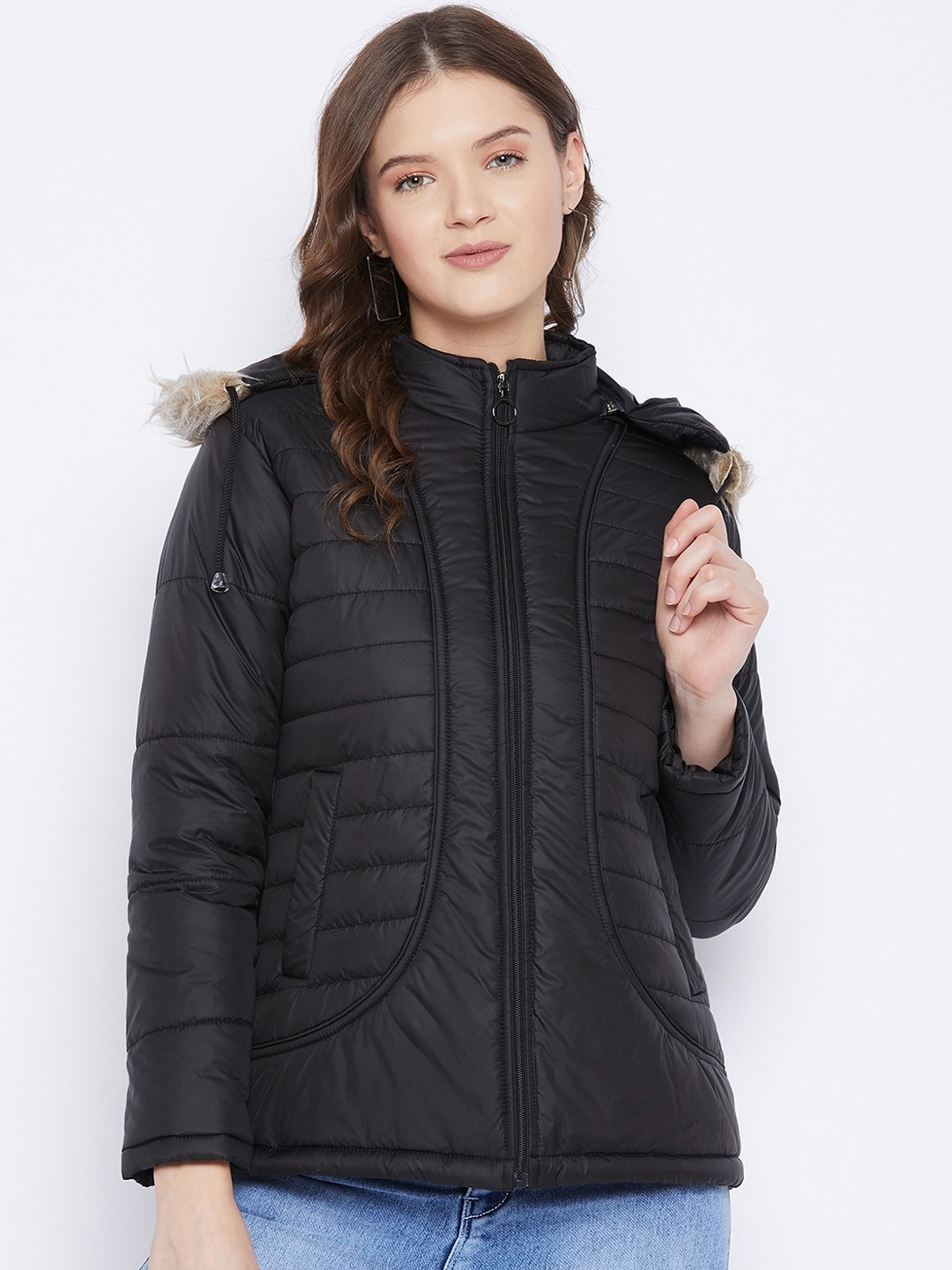 

VERO AMORE Women Black Insulator Polyester Parka Jacket