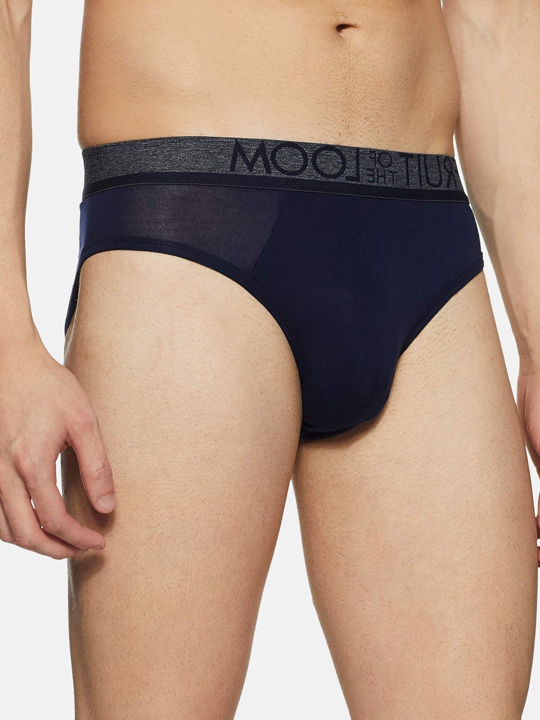 

Fruit of the loom Men Navy Blue Solid Basic Briefs