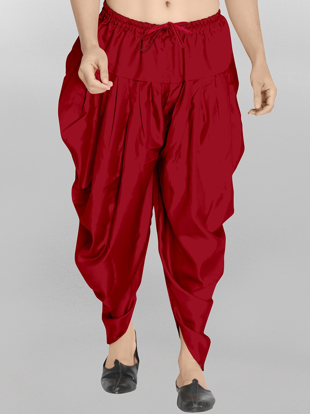 

Fashion FRICKS Men Red Solid Dhoti Pants