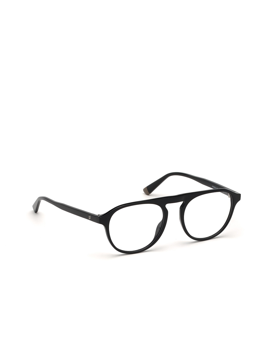 

WEB EYEWEAR Men Transparent & Black Full Rim Aviator Frames WE5290 52 001