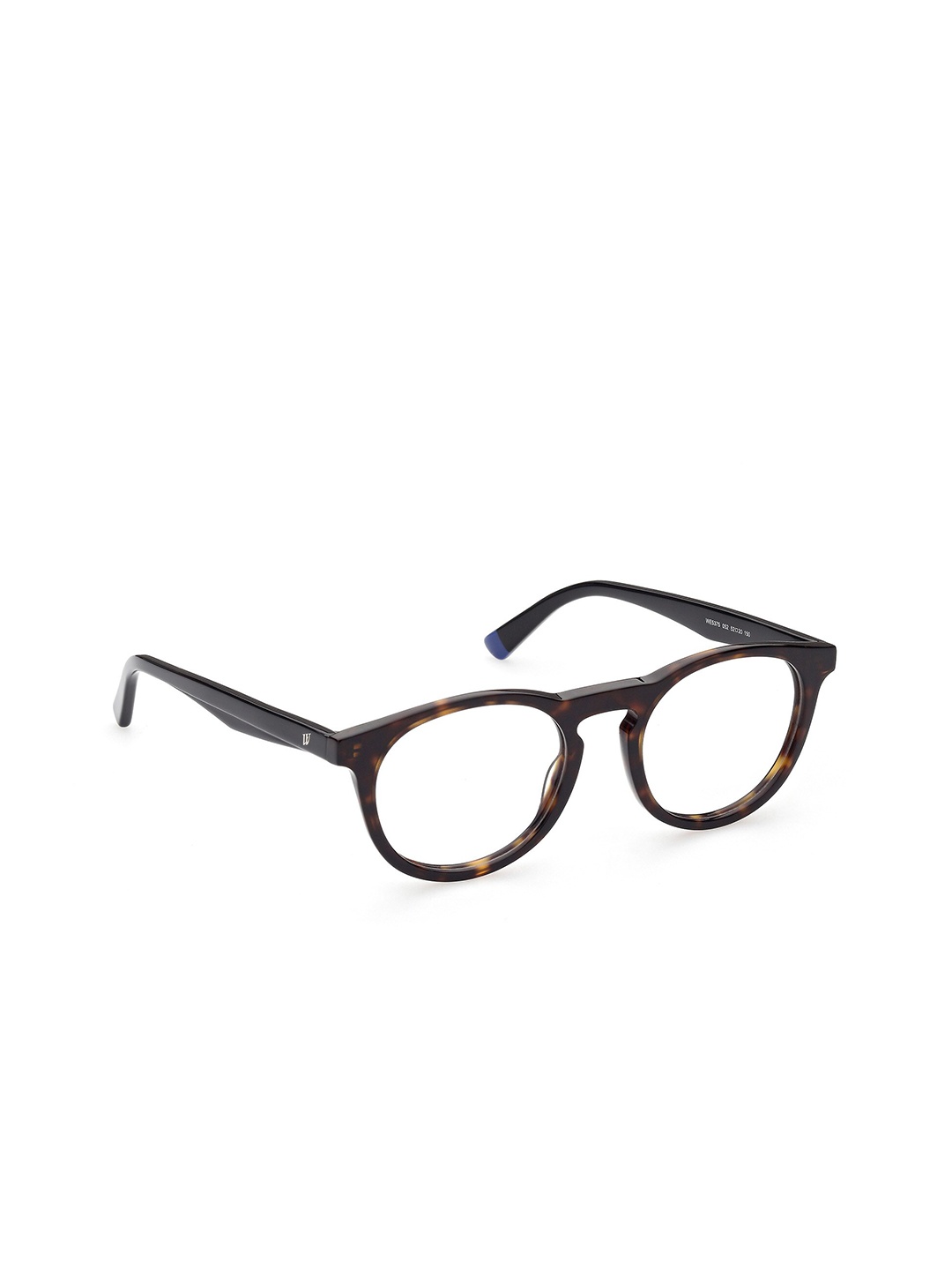 

WEB EYEWEAR Men Transparent & Brown Abstract Full Rim Round Frames WE5375 52 052