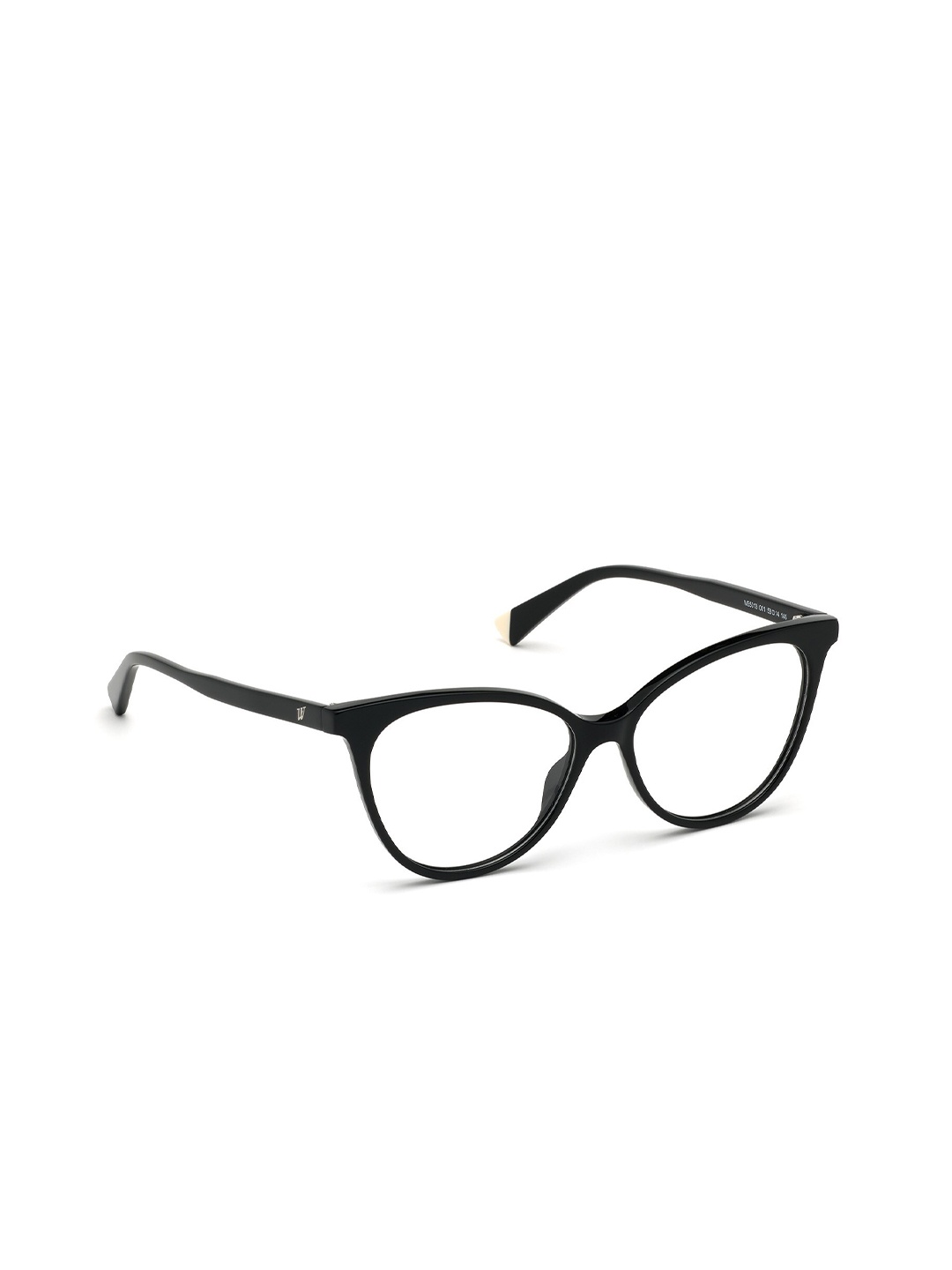 

WEB EYEWEAR Women Transparent & Black Full Rim Cateye Frames WE5313 53 001