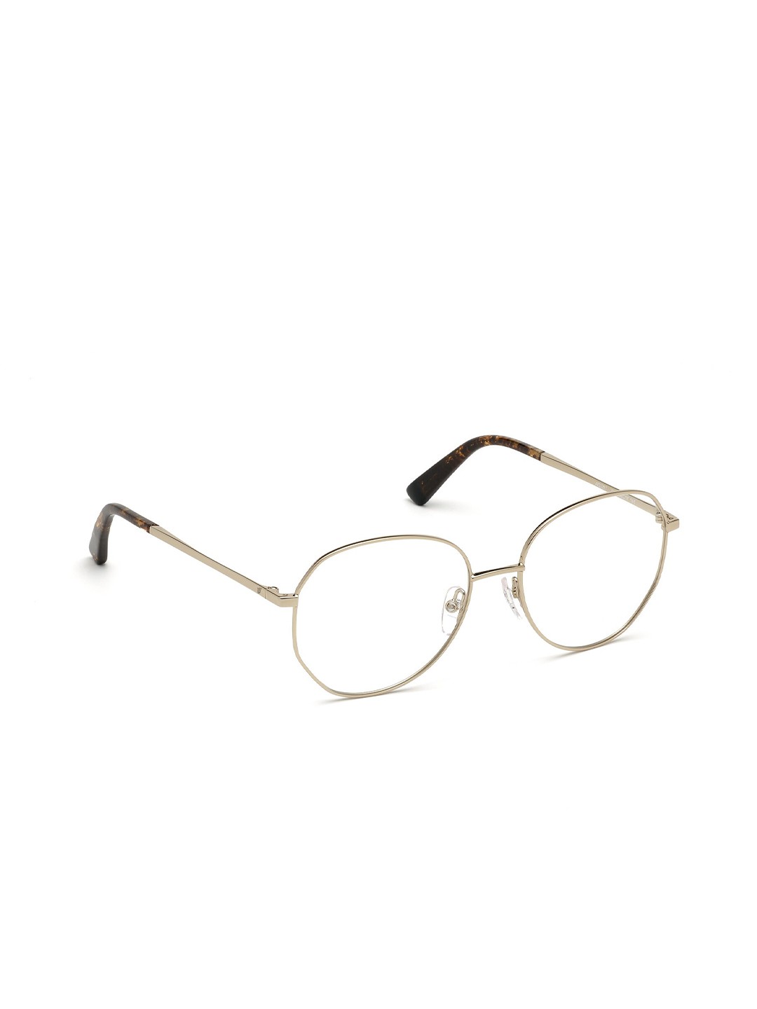 

WEB EYEWEAR Unisex Transparent & Gold-Toned Full Rim Oversized Frames WE5317 55 32A