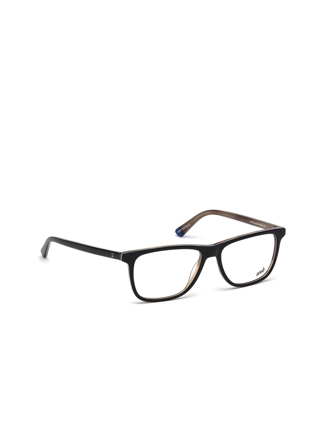 

WEB EYEWEAR Men Black Full Rim Square Frames WE5224 54 005