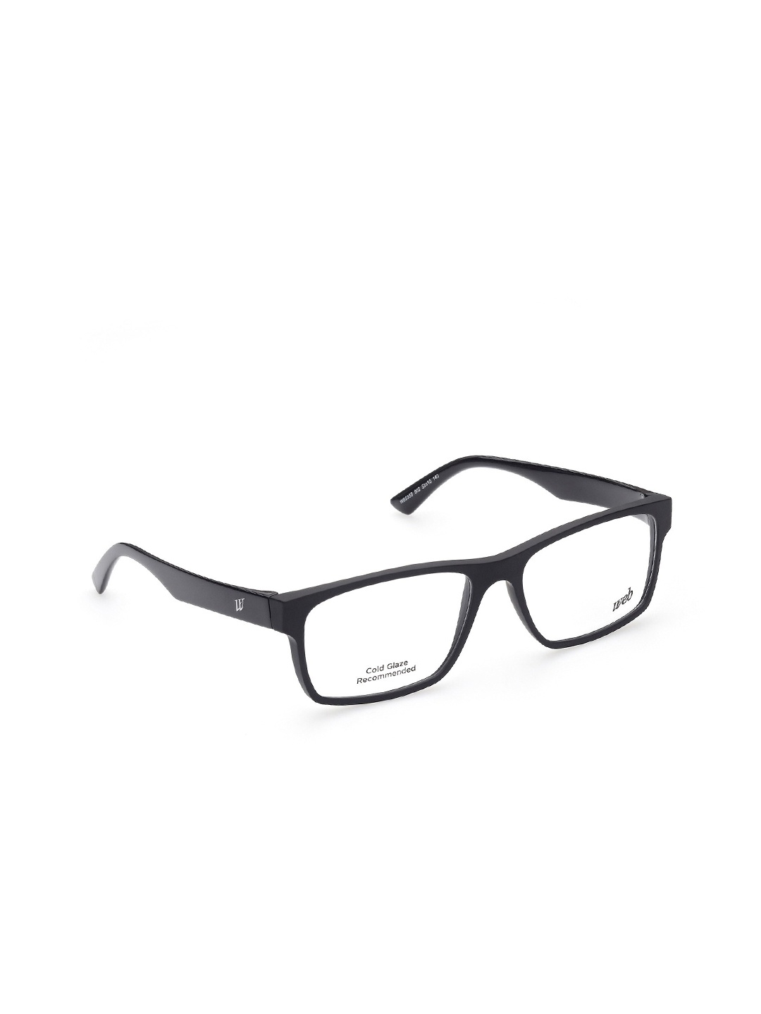 

WEB EYEWEAR Unisex Black Full Rim Rectangle Frames