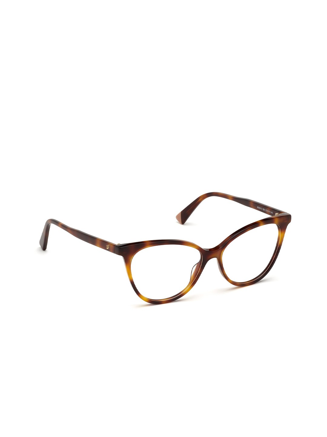 

WEB EYEWEAR Women Brown & Yellow Abstract Full Rim Cateye Frames WE5313 53 052