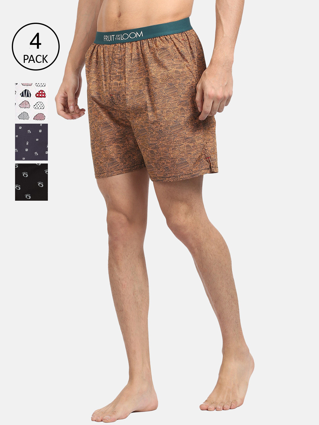 

Fruit of the loom Men Pack Of 5 Assorted Boxers
