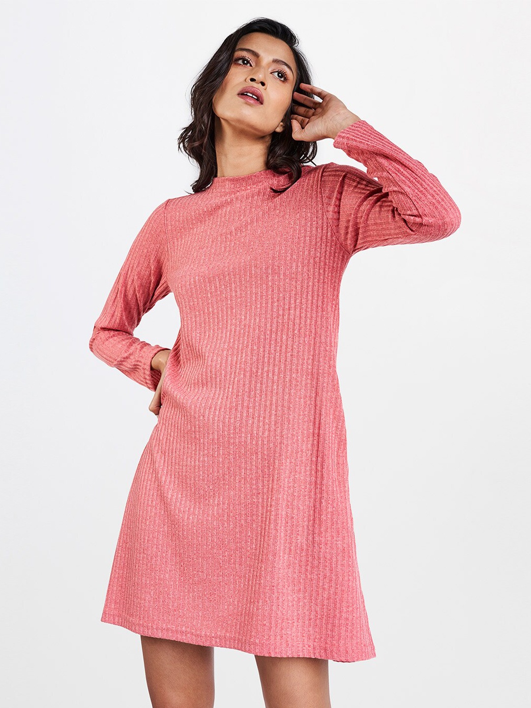

AND Women Pink A-Line Dress