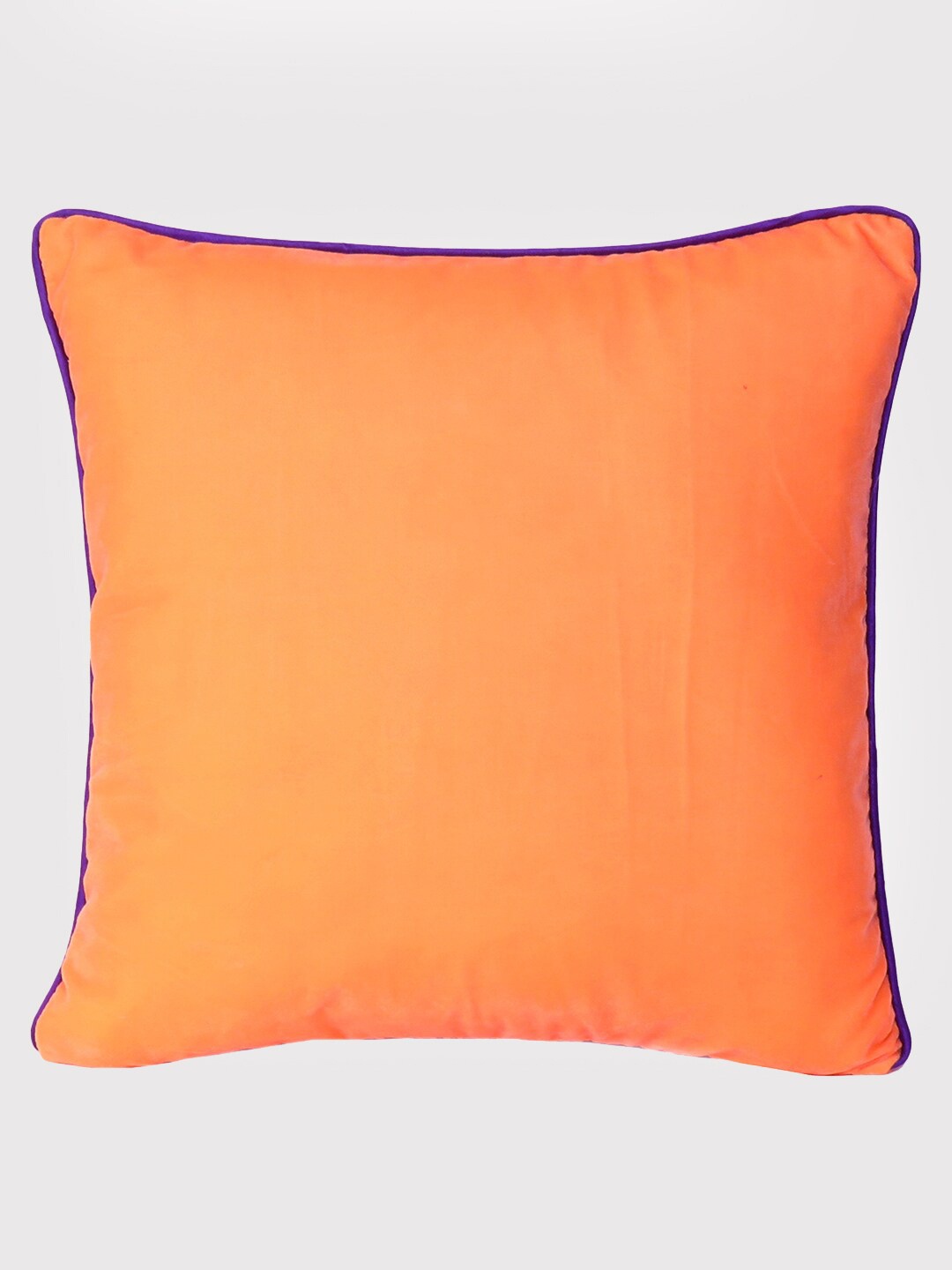 

OUSSUM Orange & Purple Velvet Square Cushion Covers