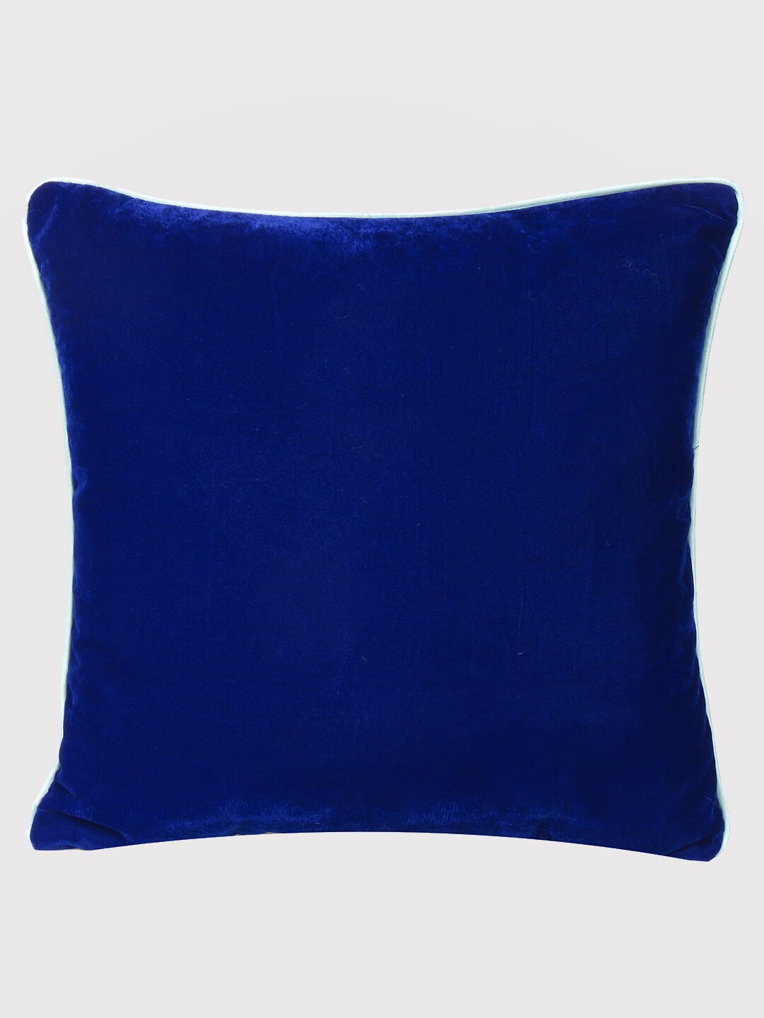 

OUSSUM Blue & White Velvet Square Cushion Covers