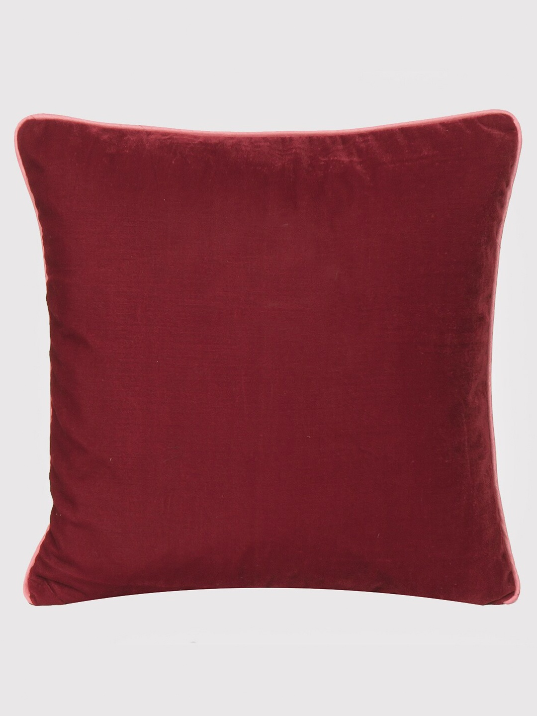 

OUSSUM Maroon & Pink Velvet Square Cushion Covers