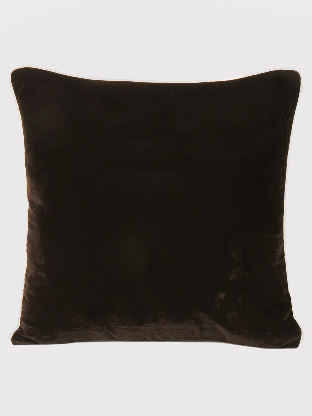 

OUSSUM Brown & White Velvet Square Cushion Covers