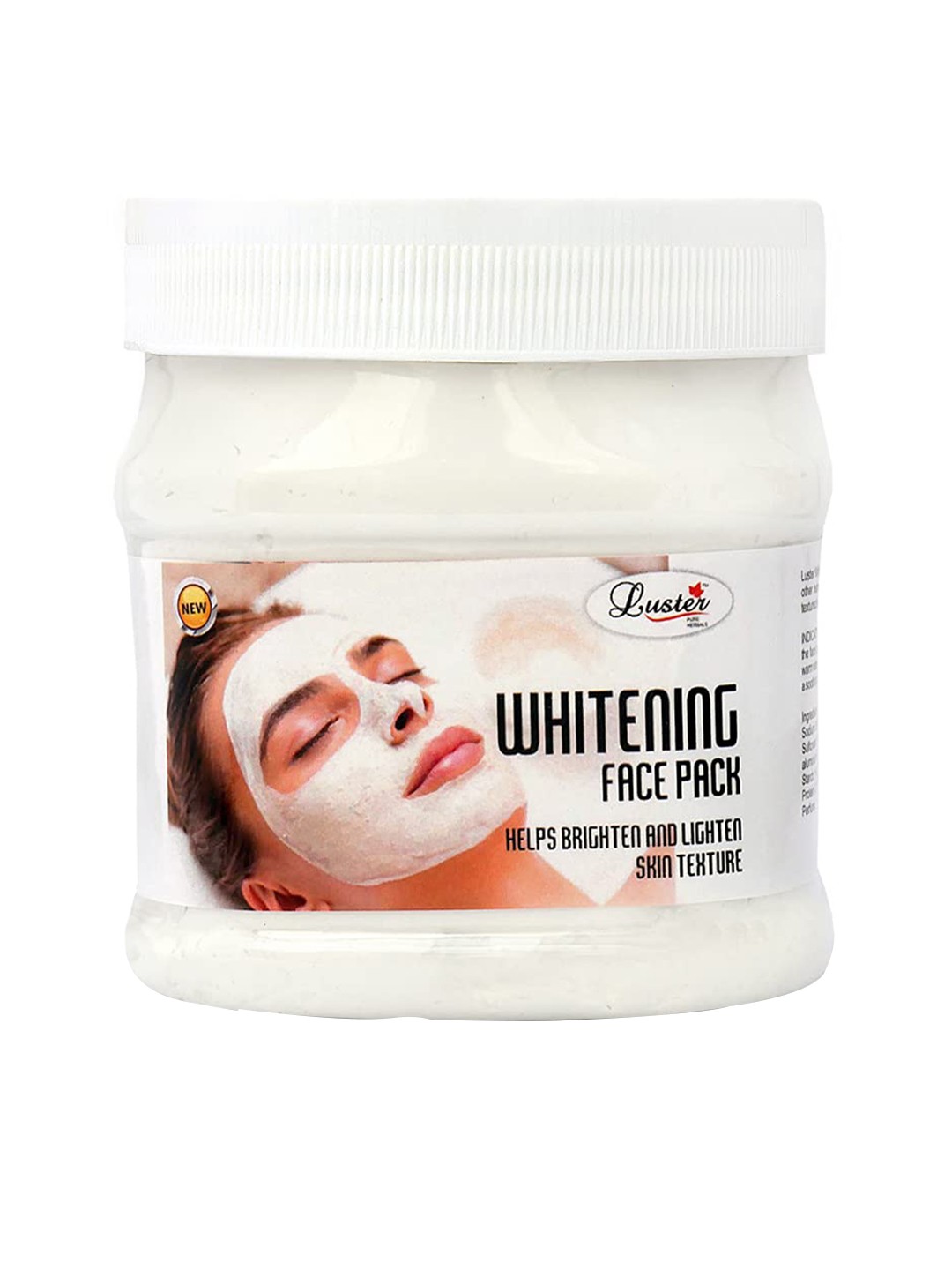 

Luster Whitening Face Pack for Glowing Skin- Helps Brighten & Lighten Skin Texture - 500ml, White