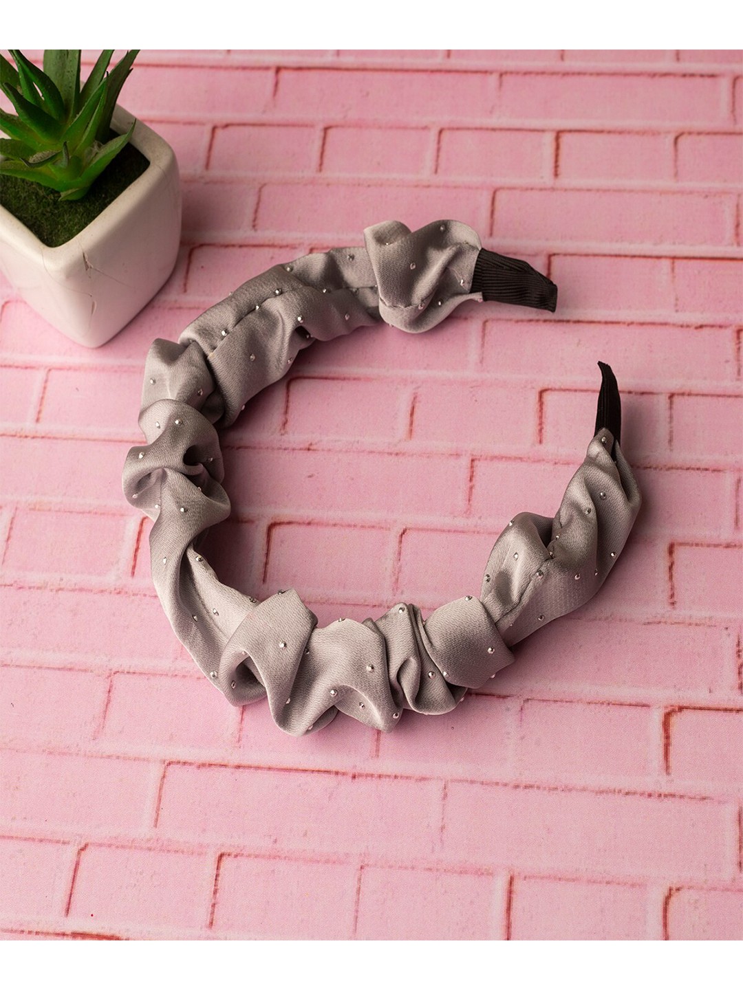

Jewelz Women Grey Embellished Hairband