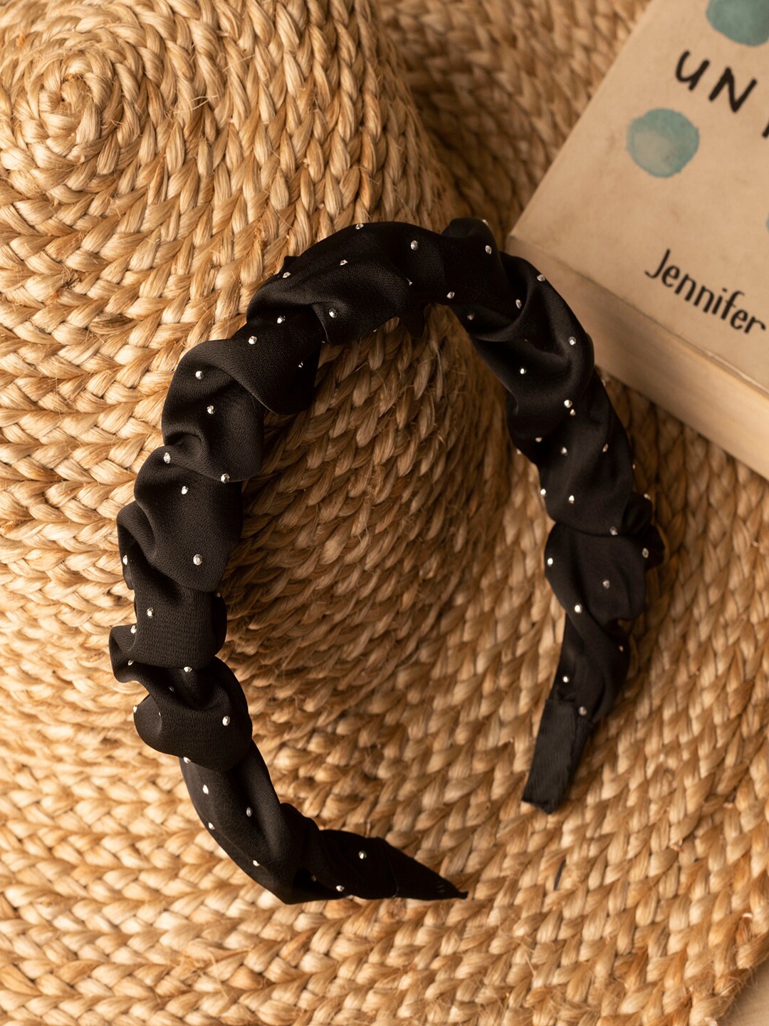 

Jewelz Women Black Embellished Hairband