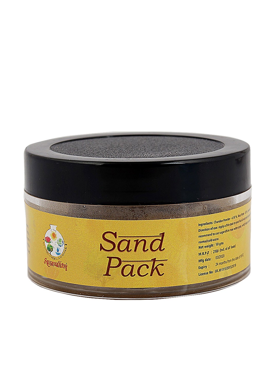 

Sugandhim Multani Mitti Sand Pack Rose Water Spray Combo 50gm, Yellow