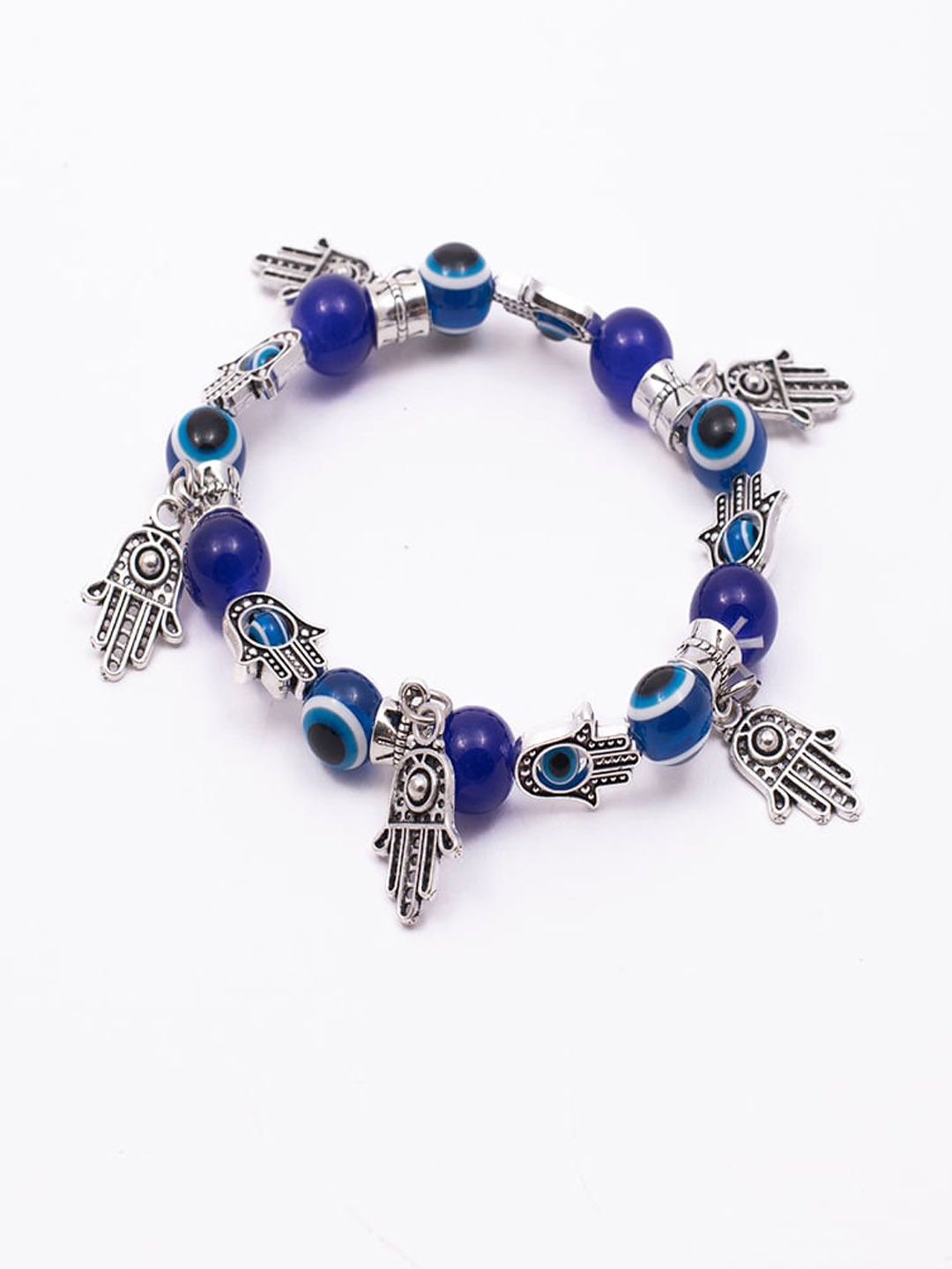 

Jewelz Women Silver-Plated & Blue Bracelet