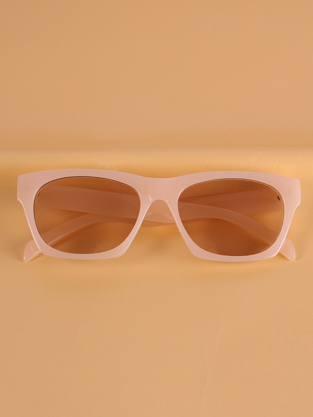 

QUIRKY Unisex Pink Lens & Pink Square Sunglasses with UV Protected Lens