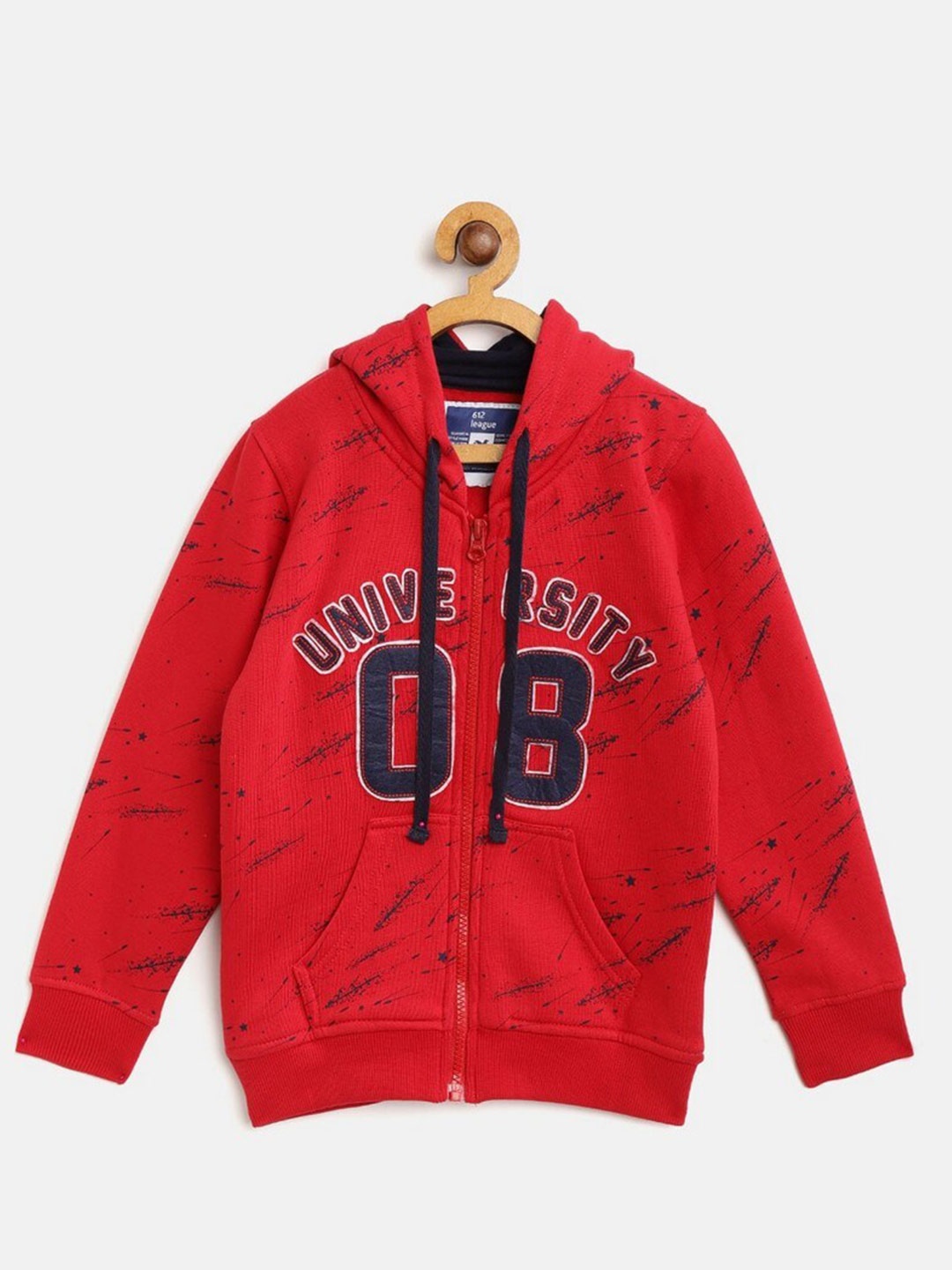 

612League Boys Red Printed Sweatshirt