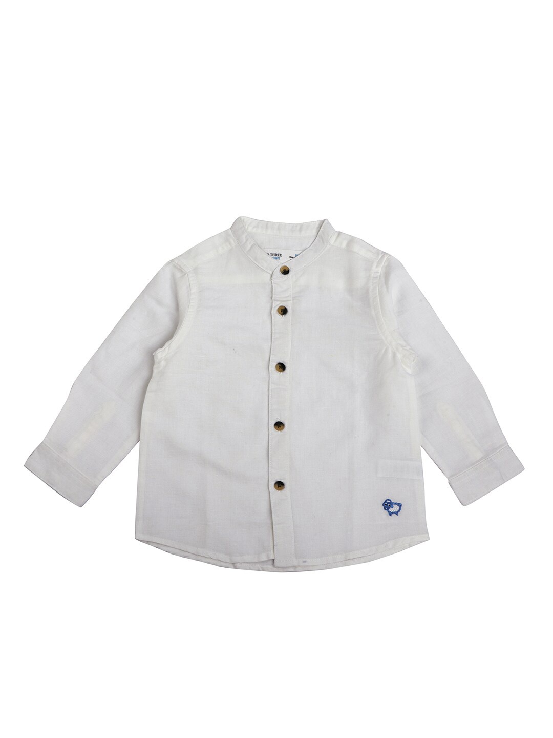

ZERO THREE Boys White Comfort Pure Cotton Casual Shirt