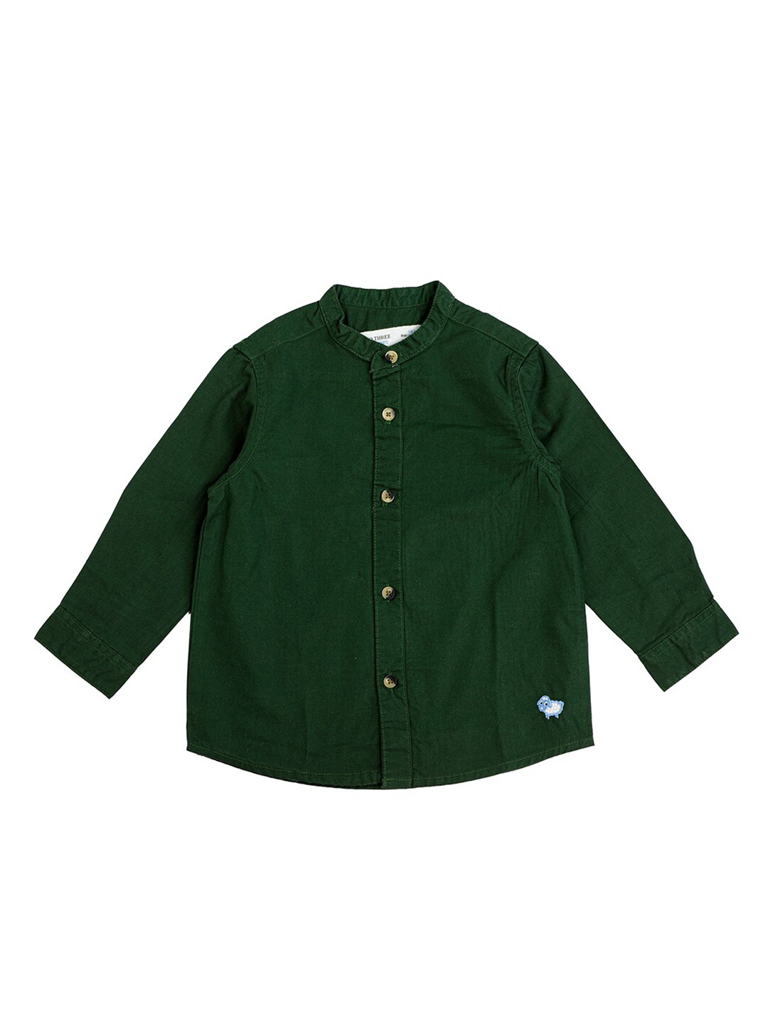 

ZERO THREE Boys Green Comfort Casual Shirt