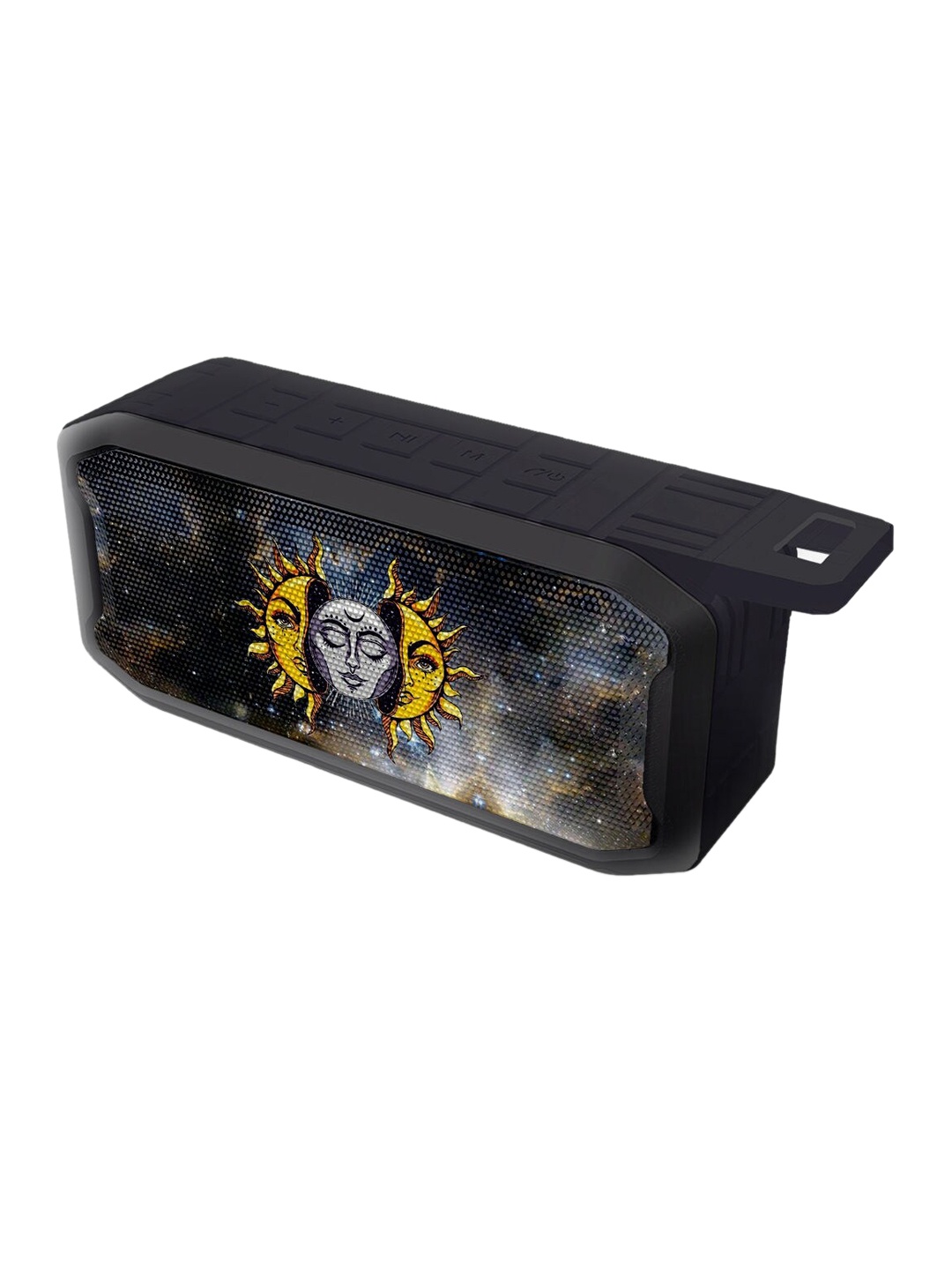 

macmerise Black Sun & Moon Printed Bluetooth Speakers