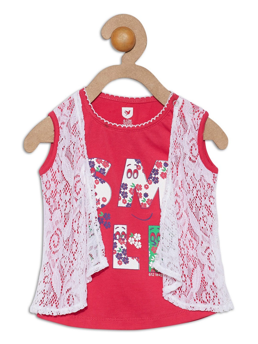 

612League Pink Print Top
