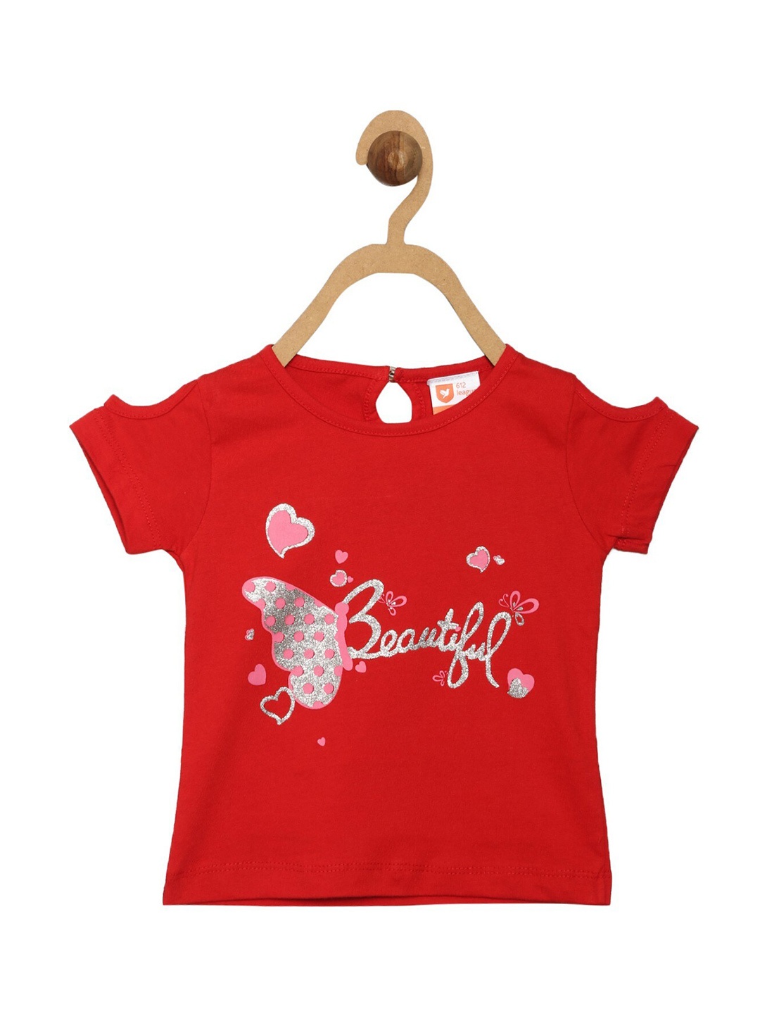 

612League Red Print Top